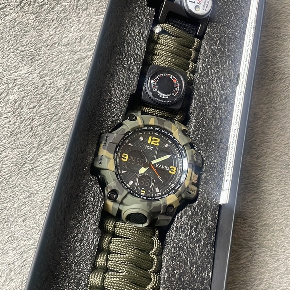 23-in-1 Survival Military Digital Watch, Mens Tactical Multi-Functional … - Picture 8 of 10